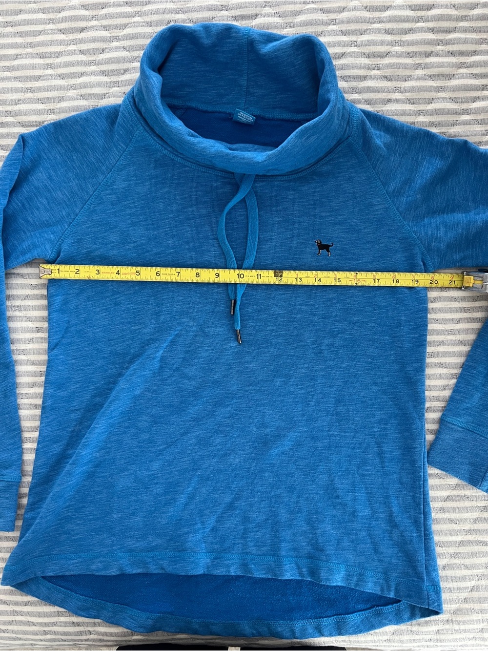 Black Dog "Life Off the Leash" Women's Cowl Neck Pullover Sweatshirt Cobalt S - Picture 5 of 6